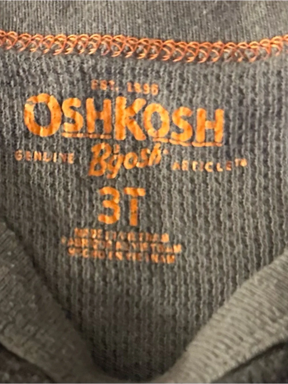 OshKosh B'gosh Gray and Black Camo Pocket Tee